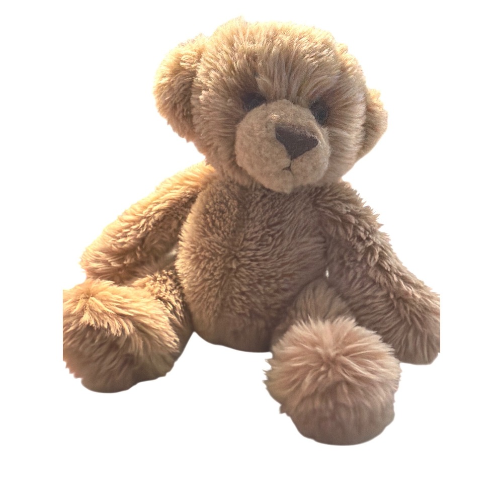 Aurora Beary Friends Plush Teddy Bear Tan Shaggy Stuffed Animal A&A Plush NEW